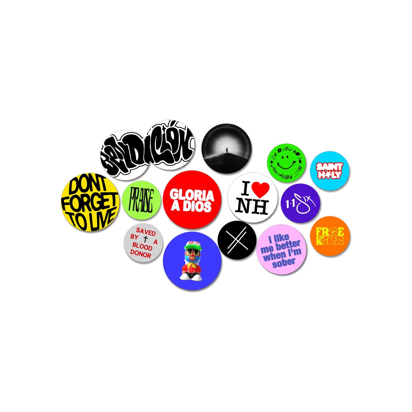 BUTTONS PACK OF 4