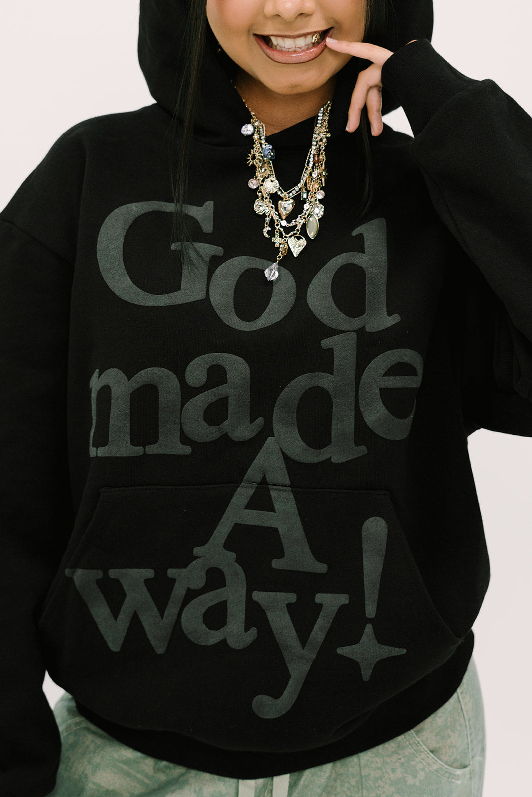 GOD MADE A WAY! HOODIE (BLACK)