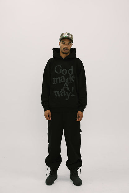 GOD MADE A WAY! HOODIE (BLACK)